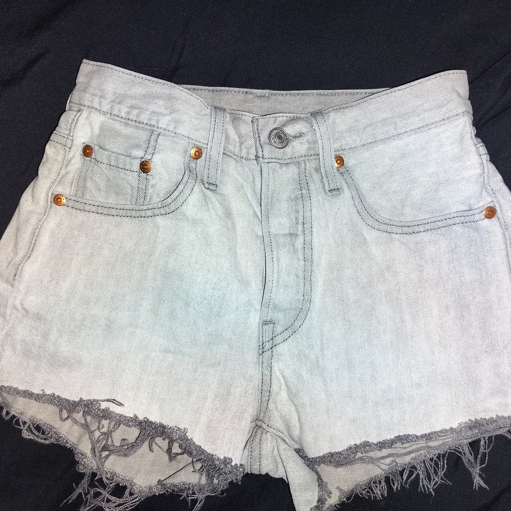 Women's Gray Denim Shorts